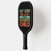 Mijn schoonzoon is mijn favoriete kind Grappige fa Pickleball Paddle (Links)