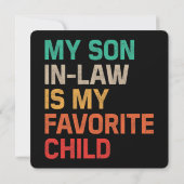Mijn schoonzoon is mijn favoriete kind kaart (Achterkant)