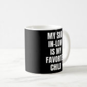 Mijn schoonzoon is mijn favoriete kind koffie Mok (Voorkant rechts)