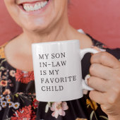 Mijn schoonzoon is mijn favoriete kind mok