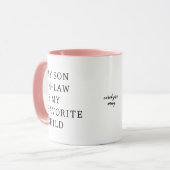 Mijn schoonzoon is mijn favoriete kind mok (Voorkant links)