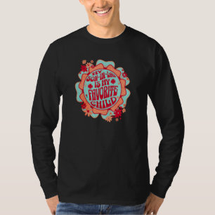 Mijn schoonzoon is mijn favoriete kind Retro Hippi T-shirt