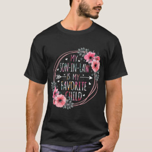 Mijn schoonzoon is mijn favoriete kind schoondocht t-shirt