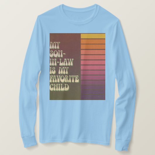 Mijn schoonzoon is mijn favoriete T-shirt voor kin (Design voorkant)