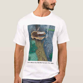 "Mijn schors is erger dan mijn beet" kunst T-shirt