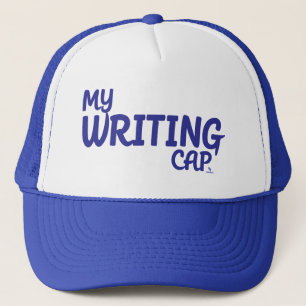 Mijn schrijfproces Leuk Auteur Logo Design Trucker Pet