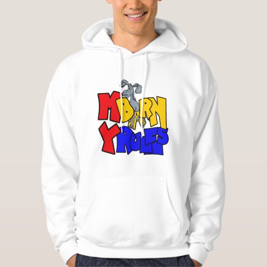 Mijn schuur Mijn regels Ezel Hoodie (Voorkant)