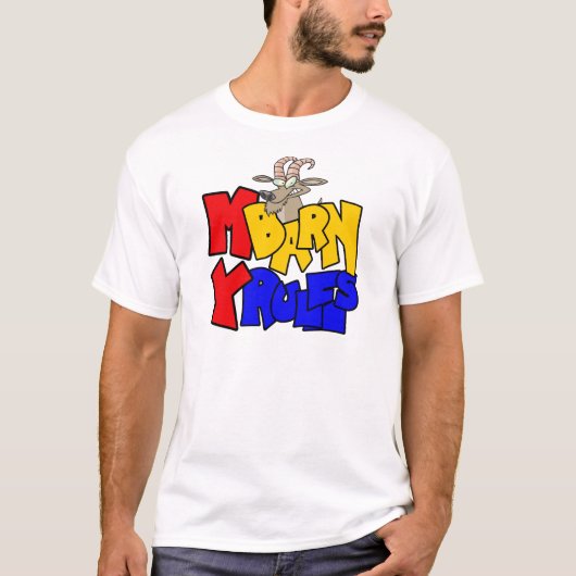 Mijn schuur Mijn regels Geit T-shirt (Voorkant)