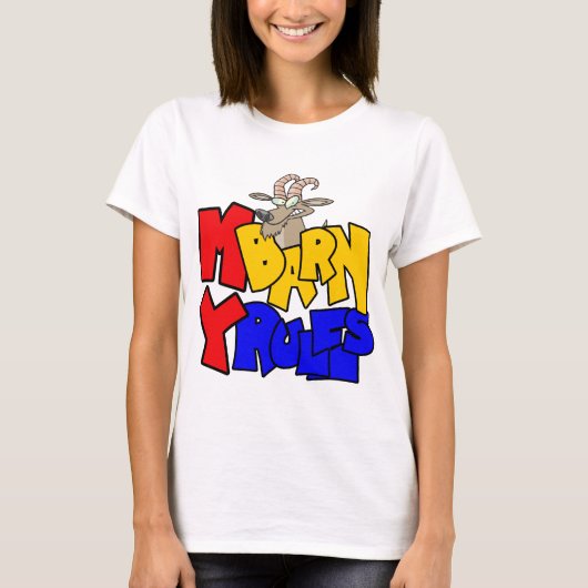 Mijn schuur Mijn regels Geit T-shirt (Voorkant)