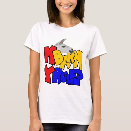 Mijn Schuur Mijn Regels Lama T-shirt (Voorkant)