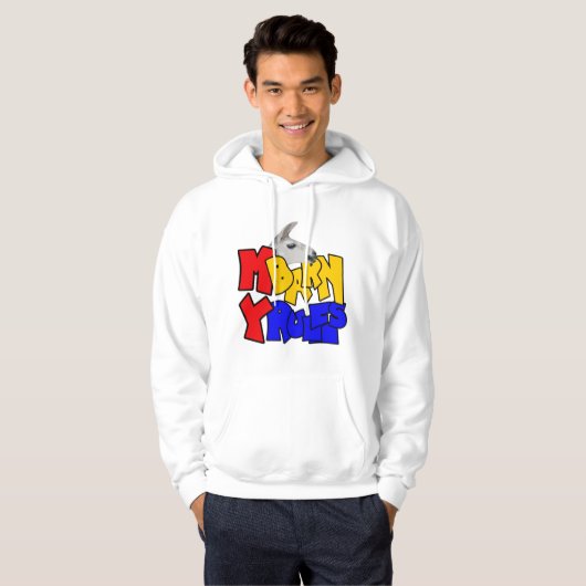 Mijn schuur Mijn regels Llama Hoodie (Voorkant volledig)