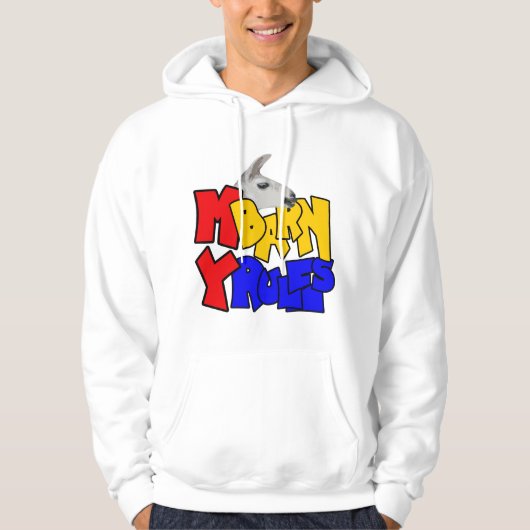 Mijn schuur Mijn regels Llama Hoodie (Voorkant)