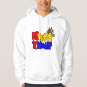 Mijn schuur Mijn regels Paard 2 Hoodie (Voorkant)