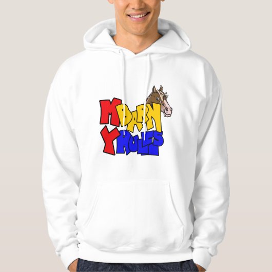 Mijn schuur Mijn regels Paard 2 Hoodie (Voorkant)