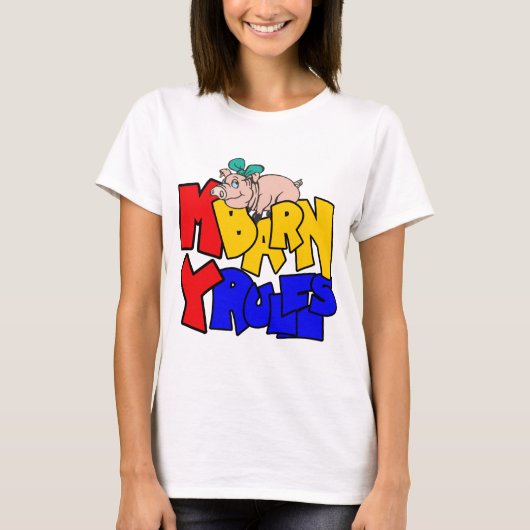 Mijn schuur regelt mijn varken t-shirt (Voorkant)