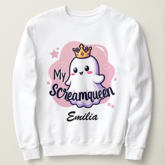 Mijn Screamqueen Halloween Sweatshirt voor Vriendi (Design voorkant)