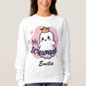 Mijn Screamqueen Halloween Sweatshirt voor Vriendi (Voorkant)