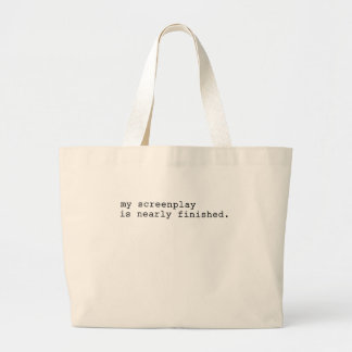 mijn screenplay grote tote bag