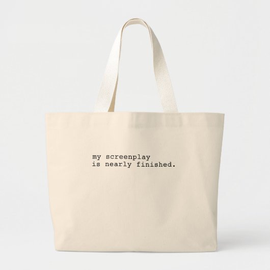 mijn screenplay grote tote bag (Voorkant)