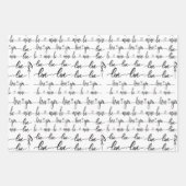 Mijn script met Red Hearts-Valentijnsdag Inpakpapier Vel (Voorkant 3)