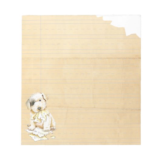 Mijn Sealyham Terrier Ate Mijn thuiswerk Notitieblok (Voorkant)
