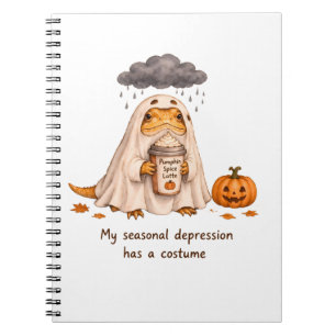 Mijn Seizoensgebonden Depressie Kostuum Baarddraag Notitieboek