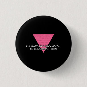 Mijn seksualiteit mag niet de concurrentie zijn ronde button 3,2 cm