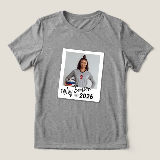 Mijn Senior Custom Afbeelding Volleybal Shirt (Design voorkant)