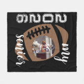 Mijn Senior Custom Player Afbeelding Jaar Football Fleece Deken (Voorkant (Horizontaal))