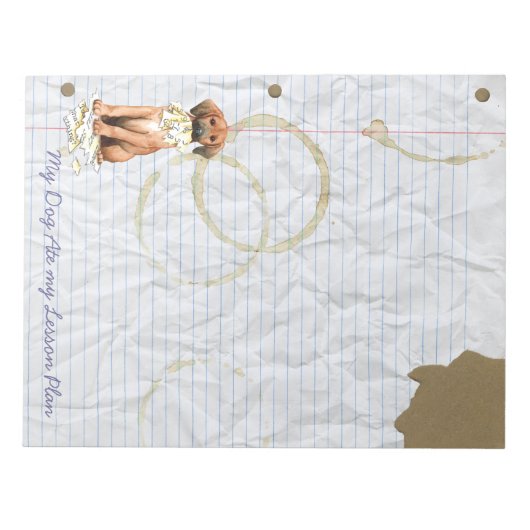 Mijn sequbone Ate Mijn Lesson Plan Notitieblok (Voorkant)