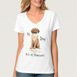 Mijn sequbone Ate Mijn thuiswerk T-shirt