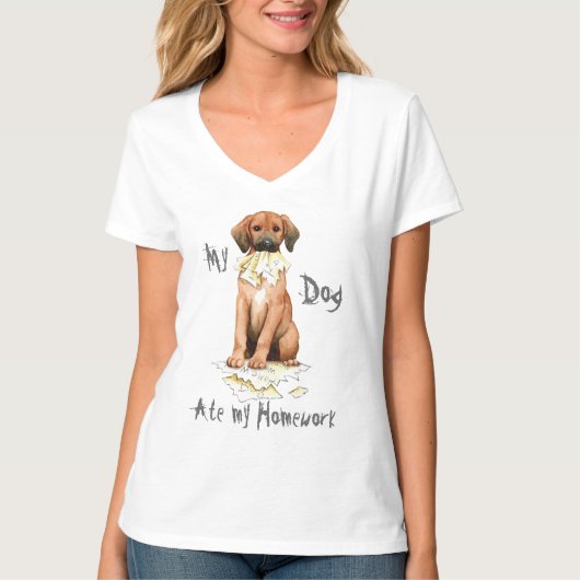 Mijn sequbone Ate Mijn thuiswerk T-shirt (Voorkant)