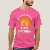 Mijn sequbone Coonhound Kelpie Dog Ride Witch Shot T-shirt (Voorkant)