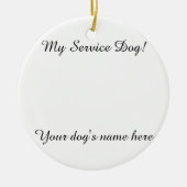 MIJN SERVICE DOG ORNAMENT () (Voorkant)