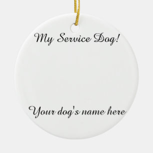 MIJN SERVICE DOG ORNAMENT ()