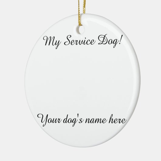 MIJN SERVICE DOG ORNAMENT () (Links)