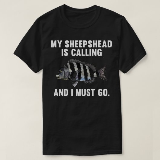 Mijn Sheepshead belt en ik moet grappige vissen ma T-shirt (Design voorkant)