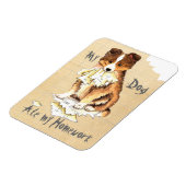 Mijn Sheltie Ate mijn thuiswerk Magneet (Linkerzijde)