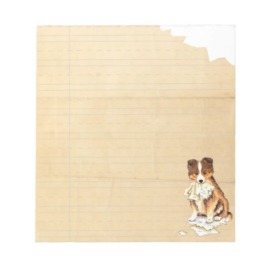 Mijn Sheltie Ate mijn thuiswerk Notitieblok (Voorkant)