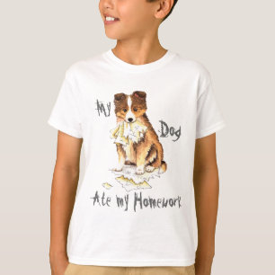 Mijn Sheltie Ate mijn thuiswerk T-shirt