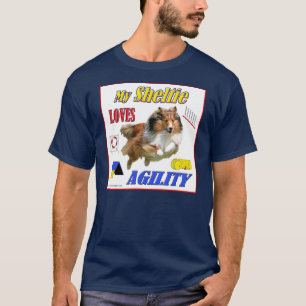 Mijn Sheltie houdt van Agility Design - Sable T-shirt