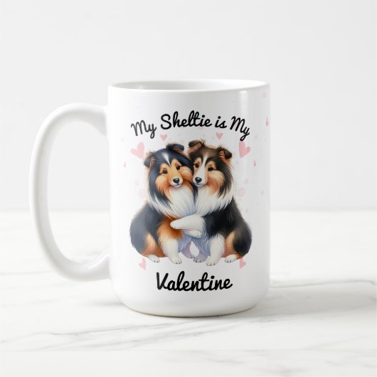Mijn Sheltie is mijn Valentijn Koffiemok (Links)