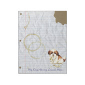 Mijn Shih Tzu Ate mijn lesplan Notitieblok (Linkerzijde)