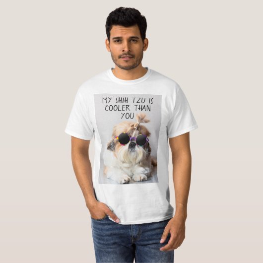 Mijn Shih Tzu Is Koeler Dan Jouw Zonnebril T-shirt (Voorkant volledig)