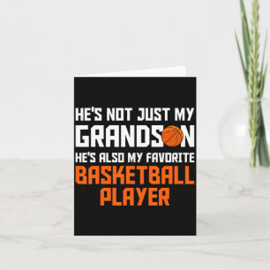 Mijn shirt basketbal ouder kleinzoon favoriete bas kaart
