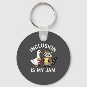 Mijn shirt inclusie jam gans wasbeer Aac Sleutelhanger