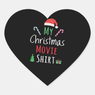 Mijn Shirt voor kerstfilm Hart Sticker
