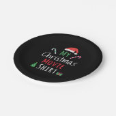 Mijn Shirt voor kerstfilm Papieren Bordje (Gekanteld)