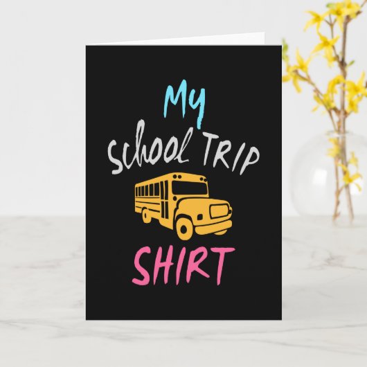 Mijn Shirt voor schoolreizen Kaart (Gele Bloem)