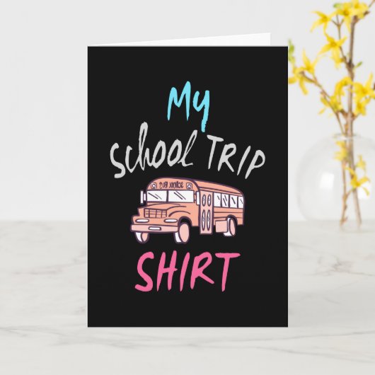 Mijn Shirt voor schoolreizen Kaart (Gele Bloem)